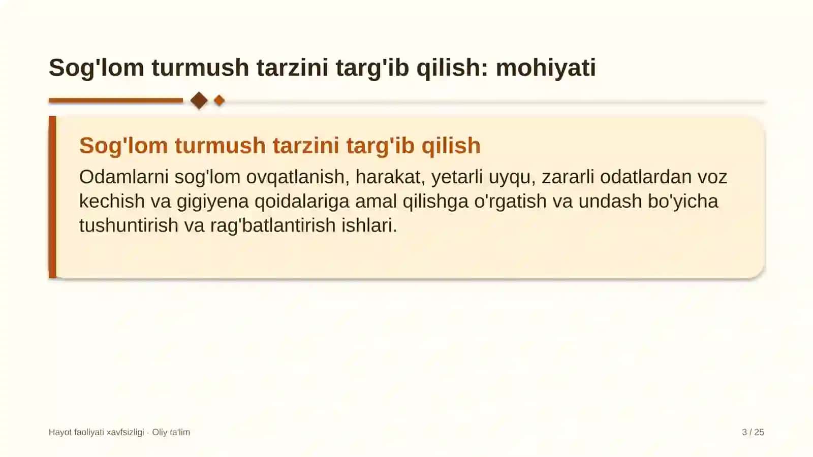 Ko'kalamzorlashtirish xizmatida sog'lom turmush tarzini targ'ib qilish 3