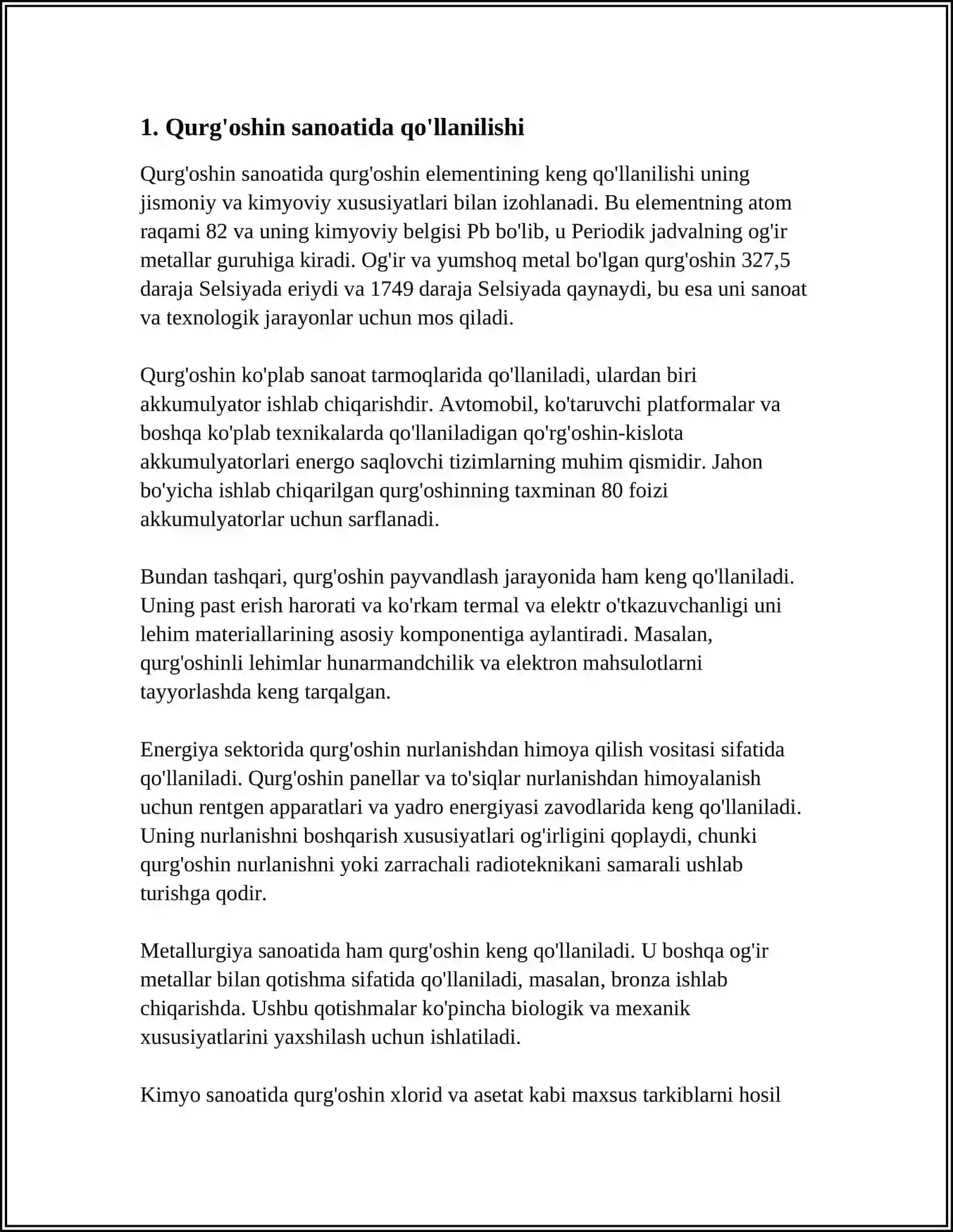 QURG'OSHIN 3