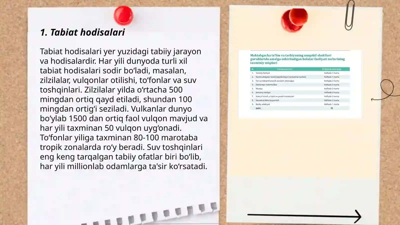 Tabiat hodisalari 3