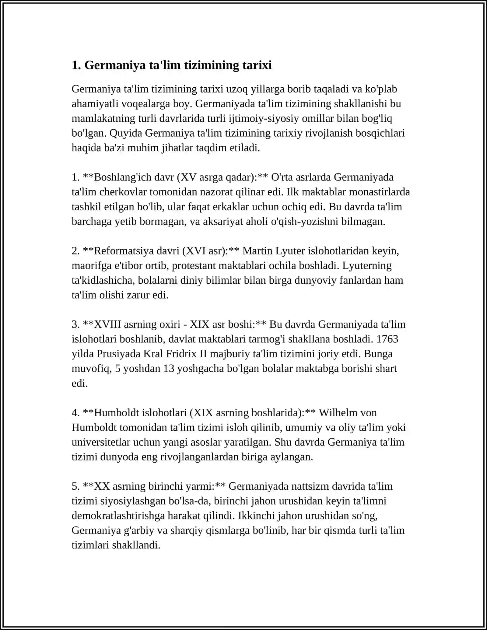 REFERAT Mavzu: GERMANIYA DUAL TA'LIM TIZIMI 3