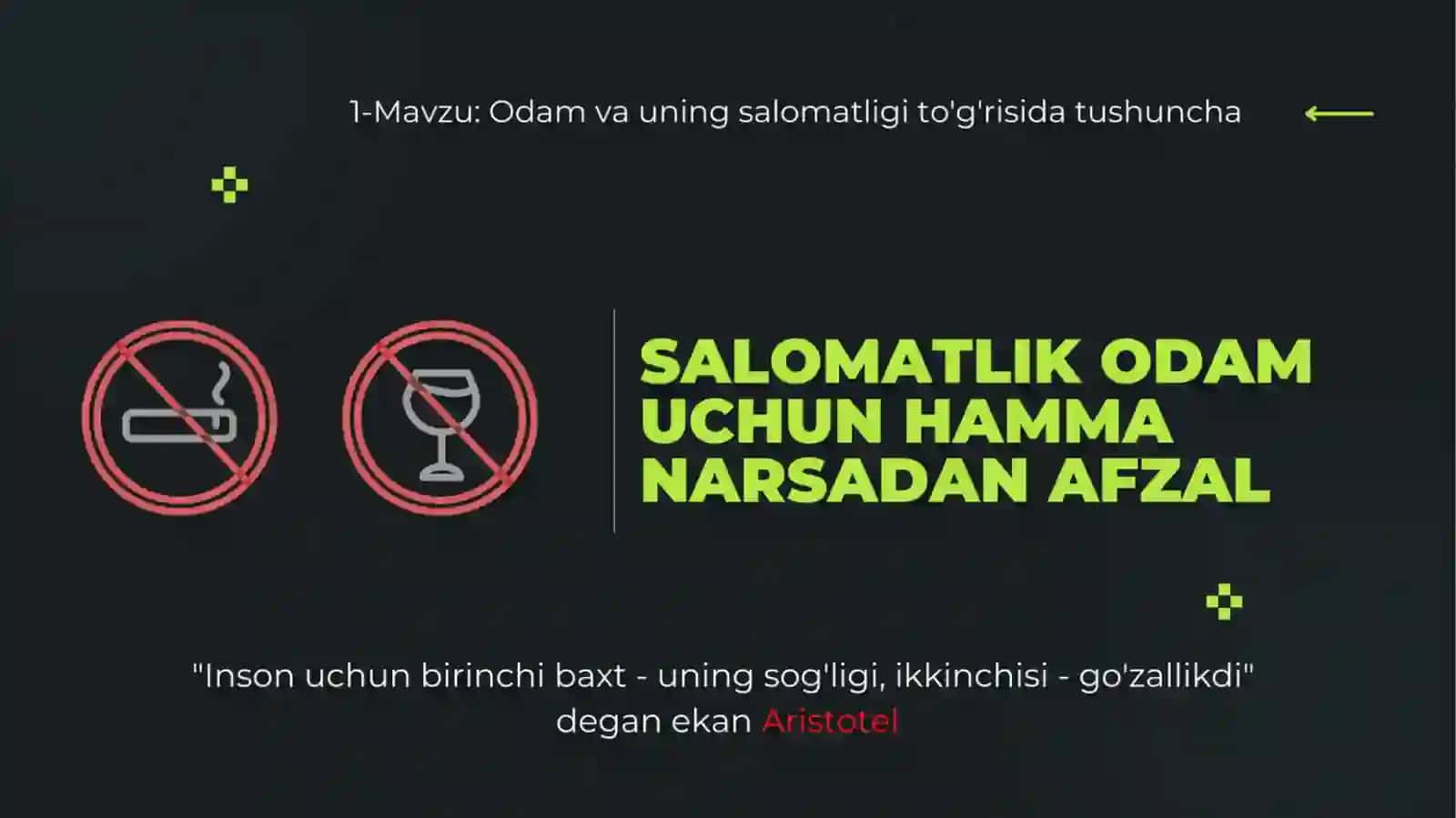 odam va uning salomatligi faniga kirish 3