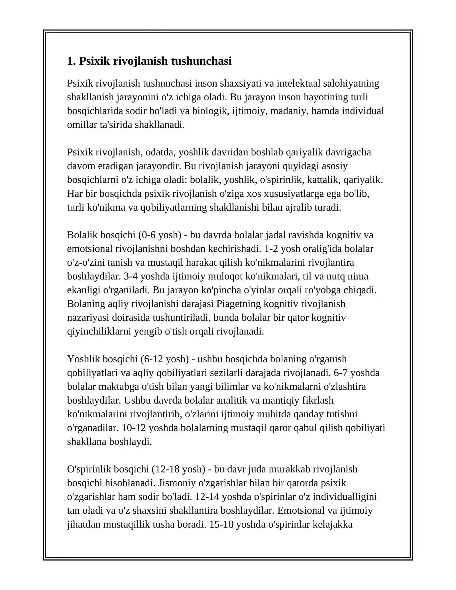 PSIXIK RIVOJLANISHNING ASOSIY QONUNIYATLARI 3