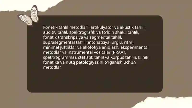 Lingvistik tahlil metodlarini o'rganish 3