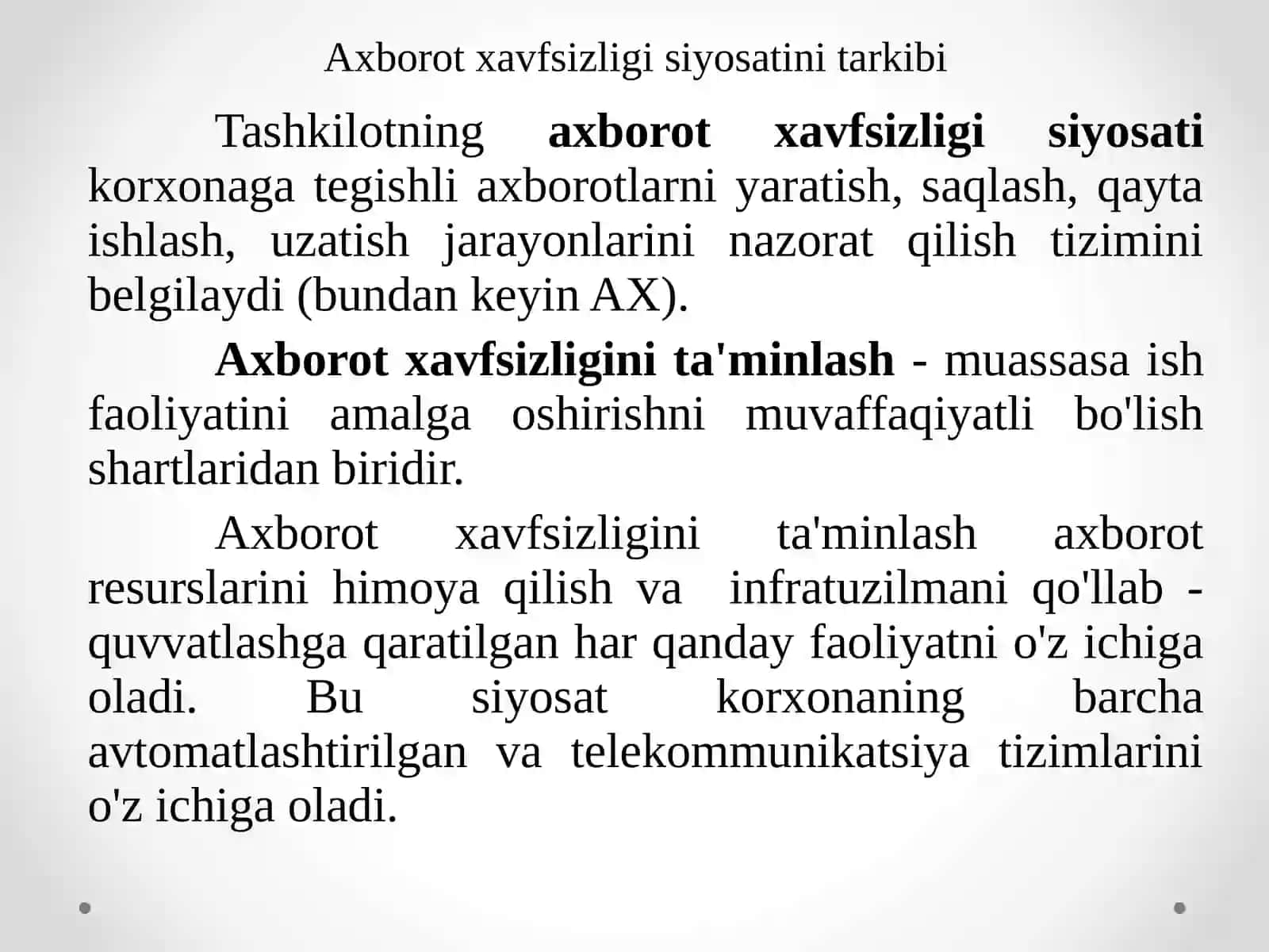 Axborot xavfsizligi asoslari 3
