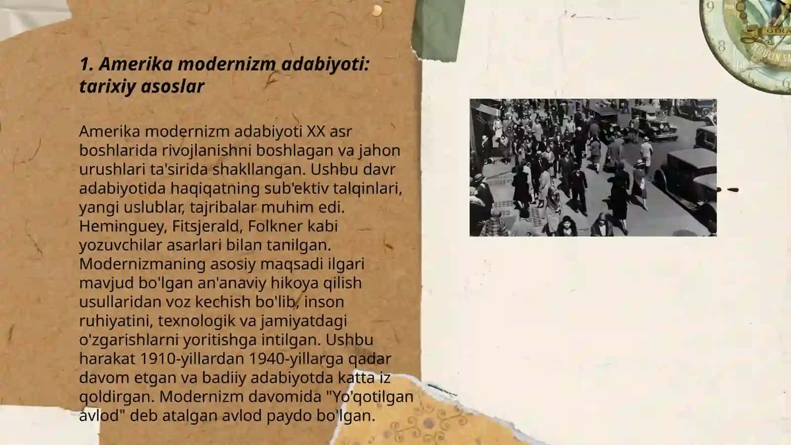 Amerika modernizm adabiyoti: tarixiy asoslar 3