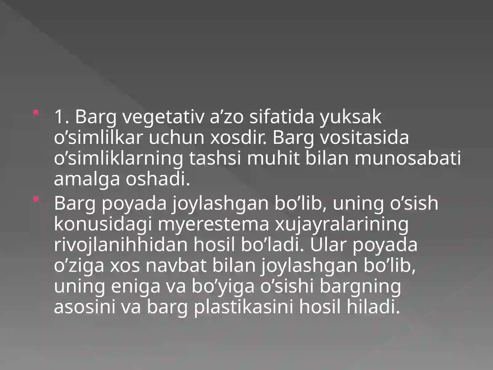 Bargning morflogik tuzilishi 3