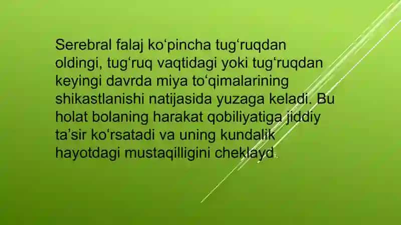 Bolalar serebral falaji 3