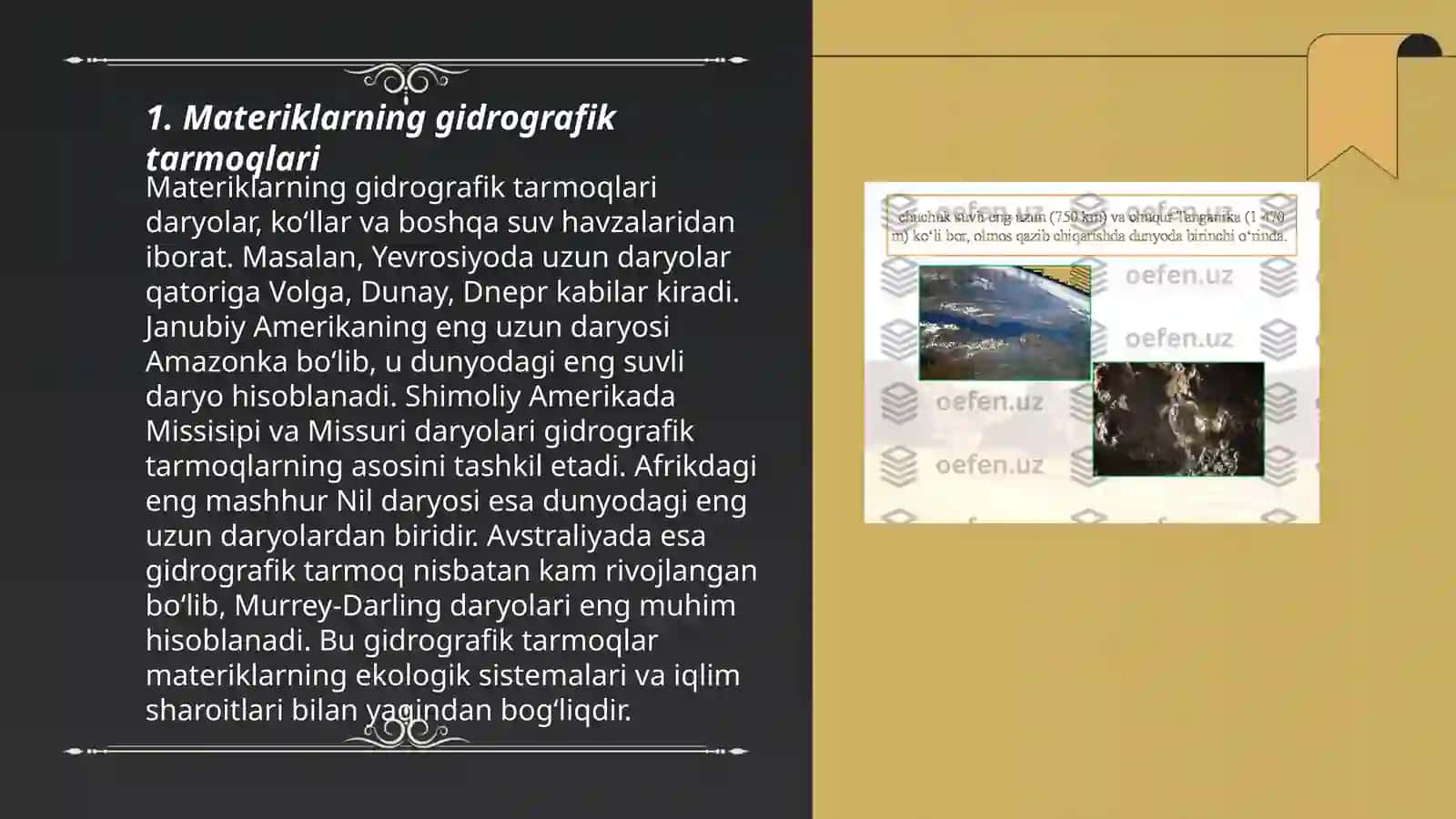 Materiklar gidrografiyasi 3