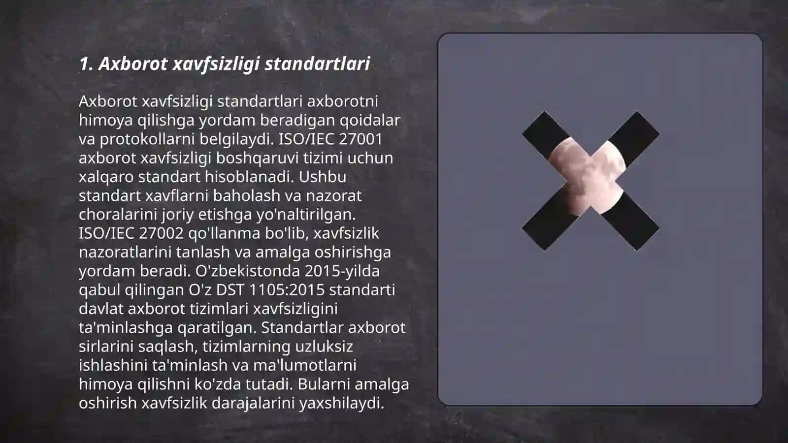 Axborot xavfsizligi standartlari 3