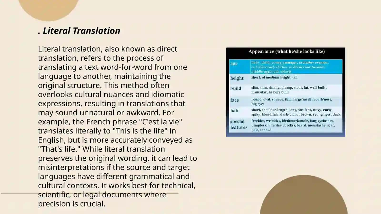 Literal Translation 3