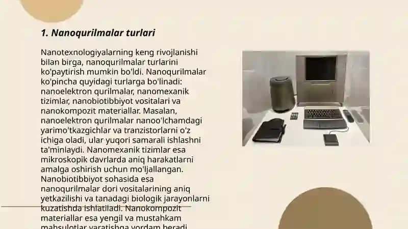 Nanoqurilmalar va ularning ishlash mexanizmlari 3