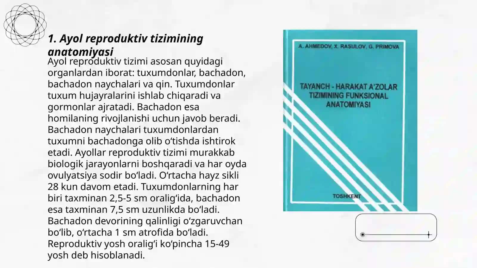 Ayol reproduktiv tizimining anatomiyasi 3