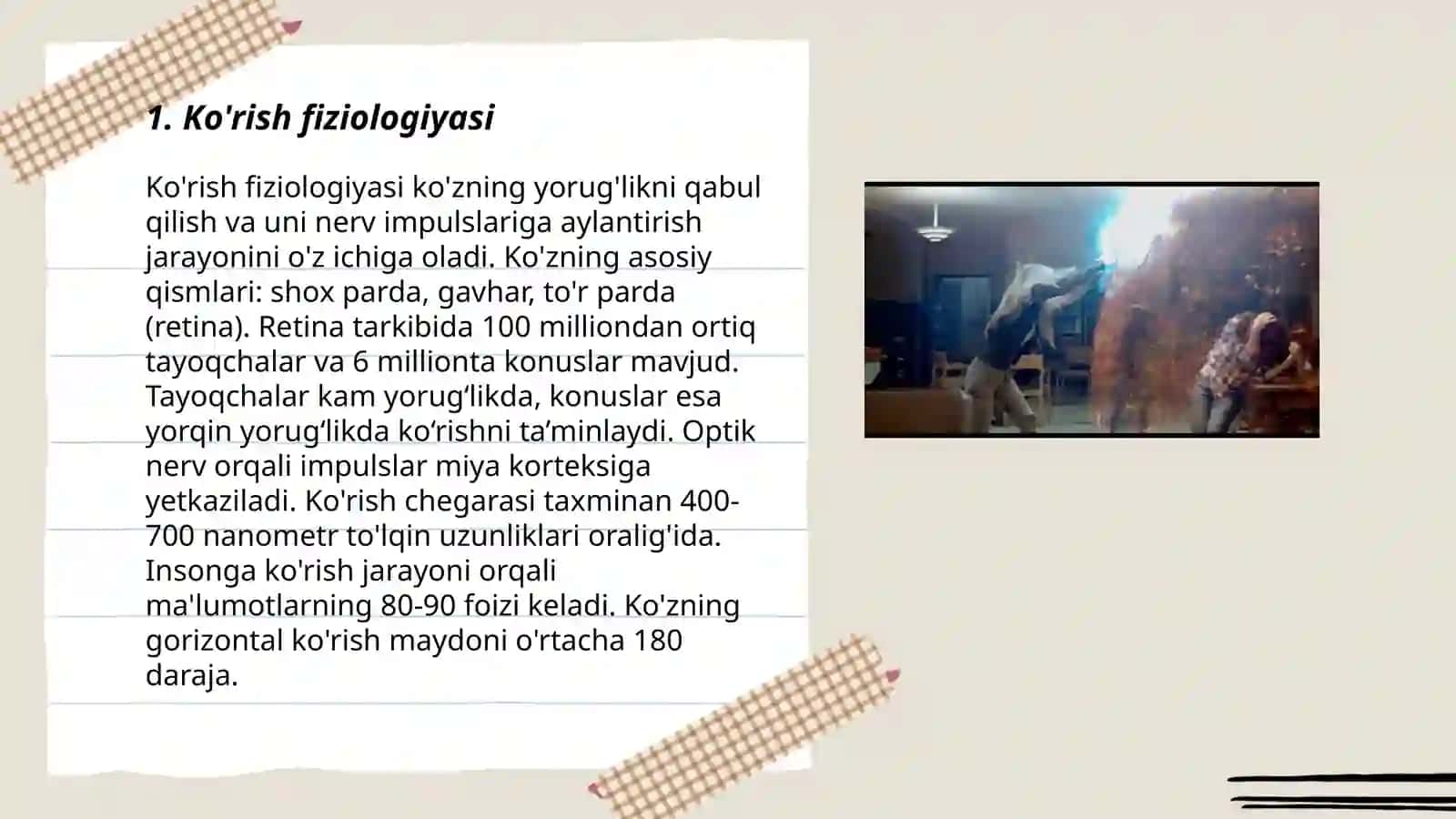 Ko'rish va me'yordagi koʻrish imkoniyatining rivojlanishi 3