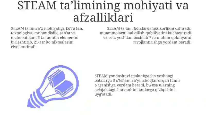 STEAM taʼlimining mohiyati va afzalliklari 3