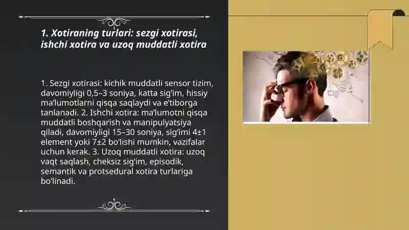 Inson xotirasi 3