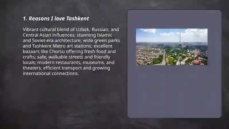 Reasons to Love Tashkent 3