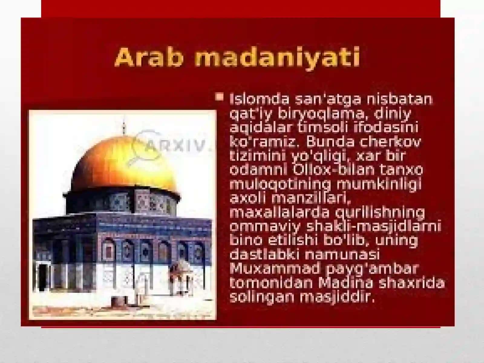 Arabxalifaligidamadaniyhayot 3