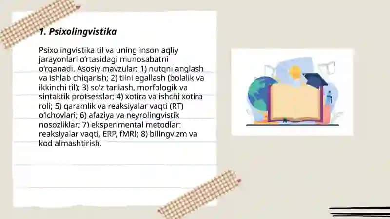 Tilshunoslikning yondosh yoʻnalishlari 3