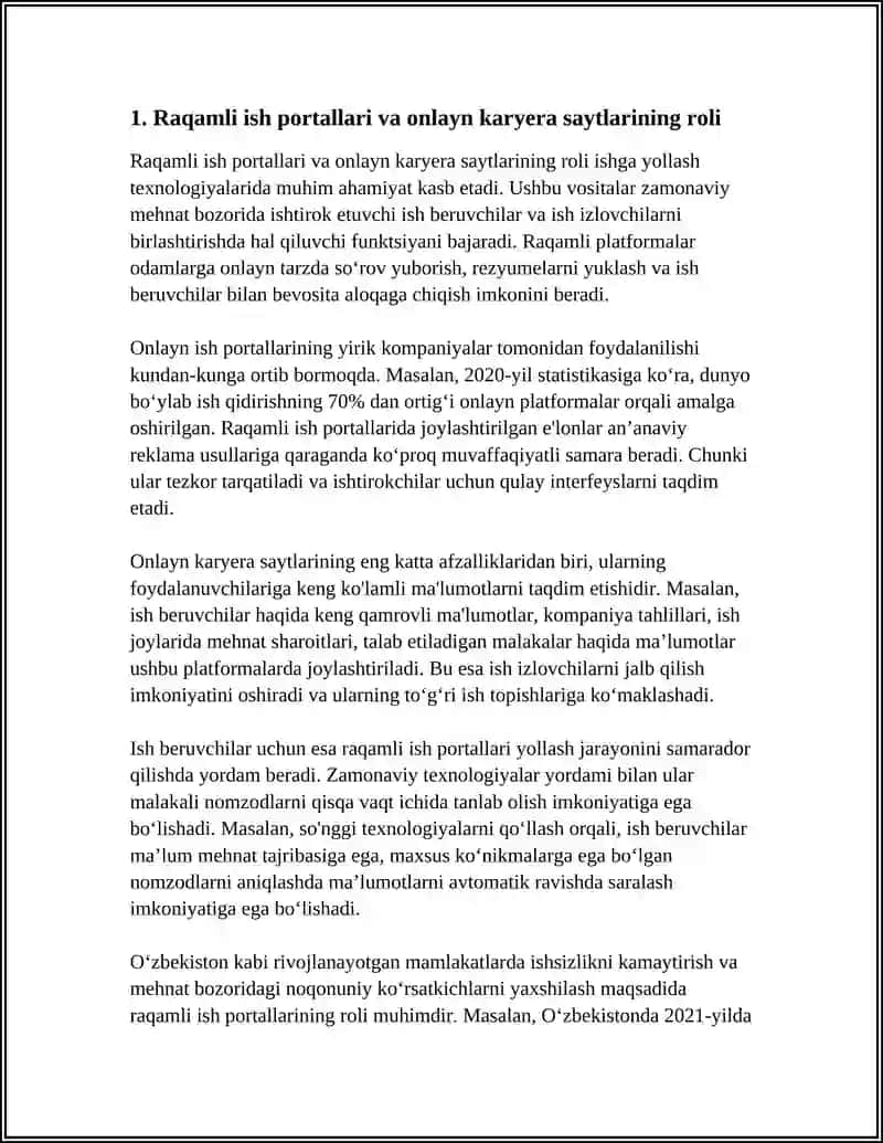 ISHGA YOLLASH TEXNOLOGIYALARI 3