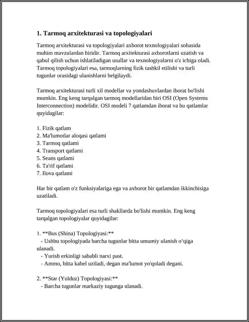KOMPYUTER TARMOQLARI 3