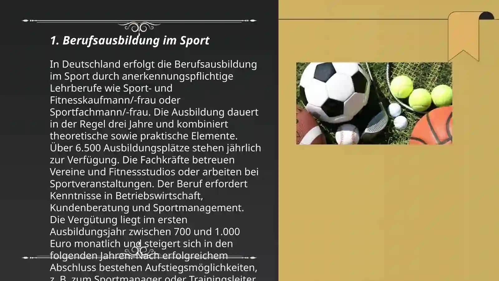 Berufsausbildung im Sport 3