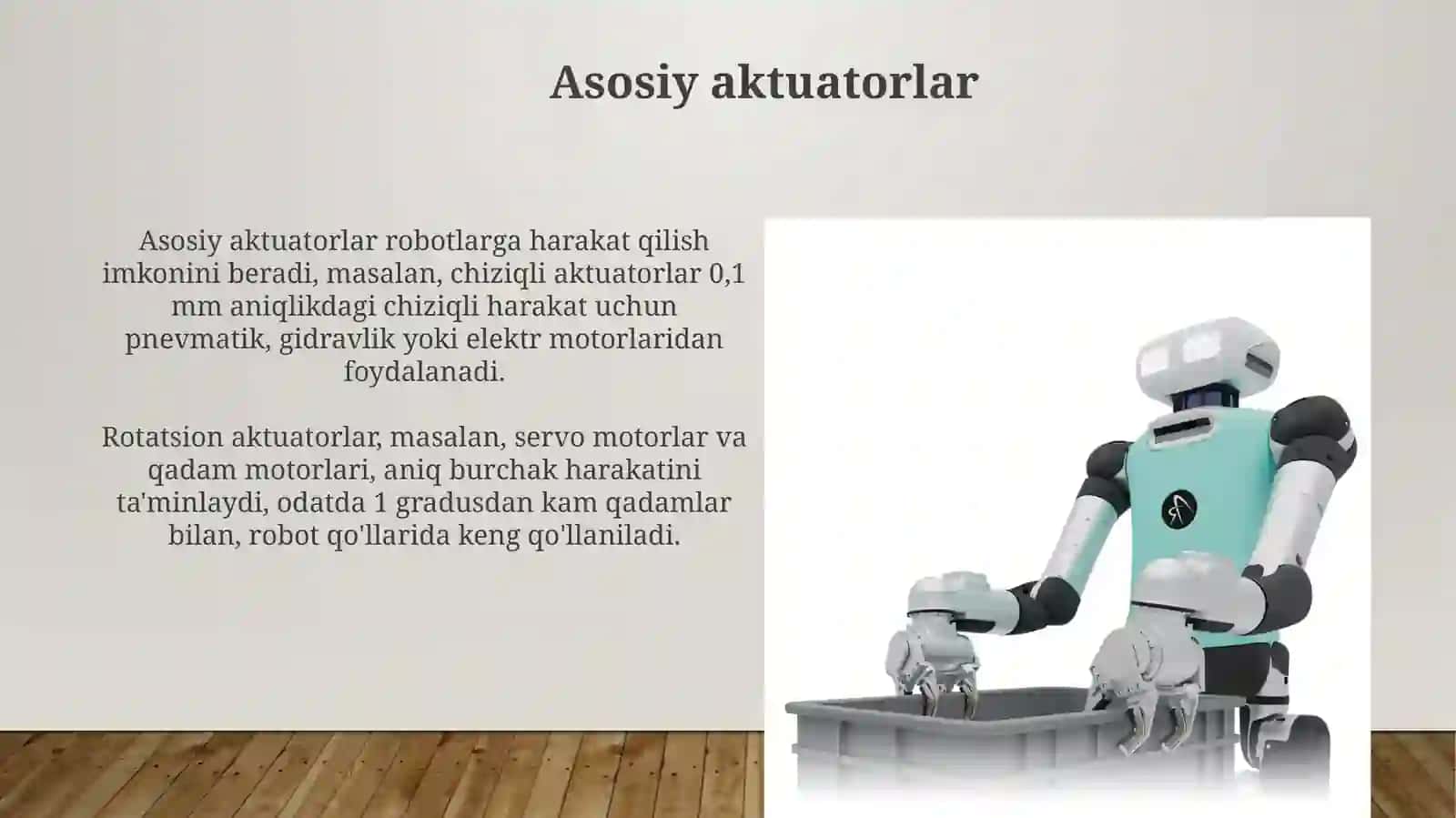 Robototexnikada qo‘llaniladigan jihozlar 3