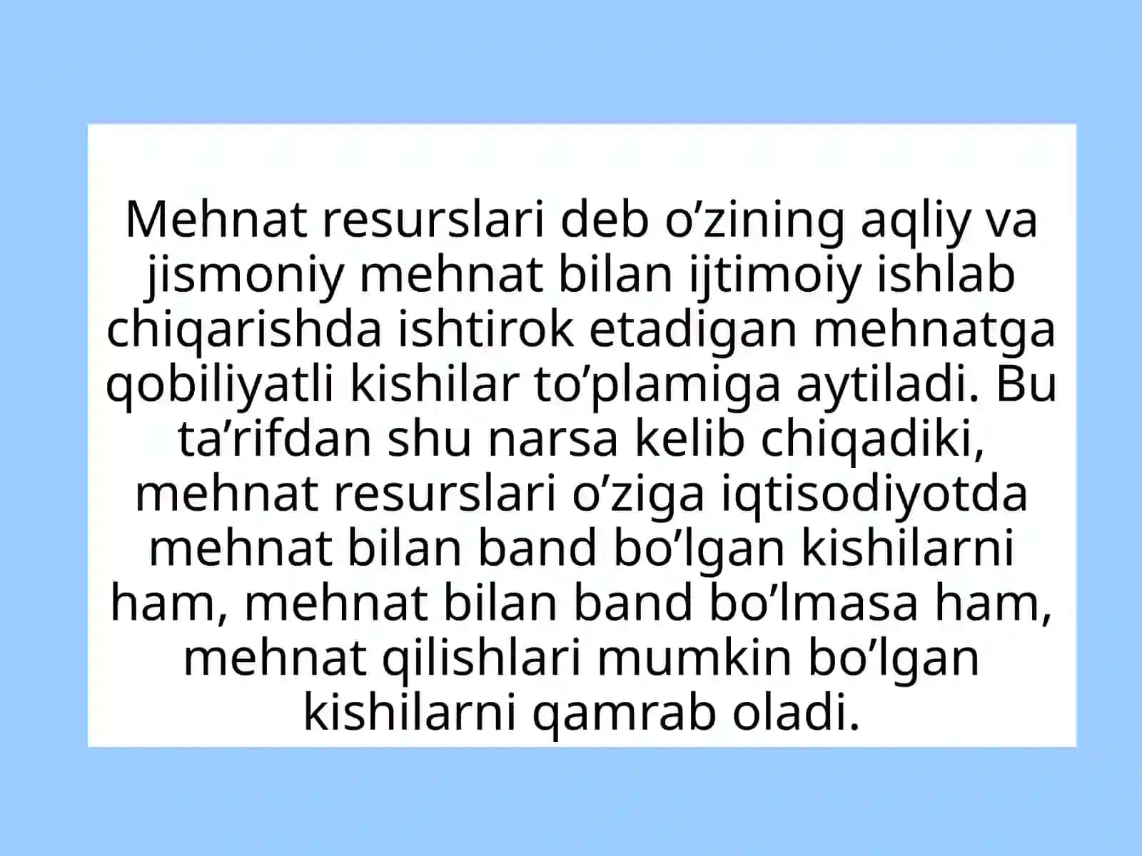 Korxonada mehnat resurslaridan foydalanish. 3