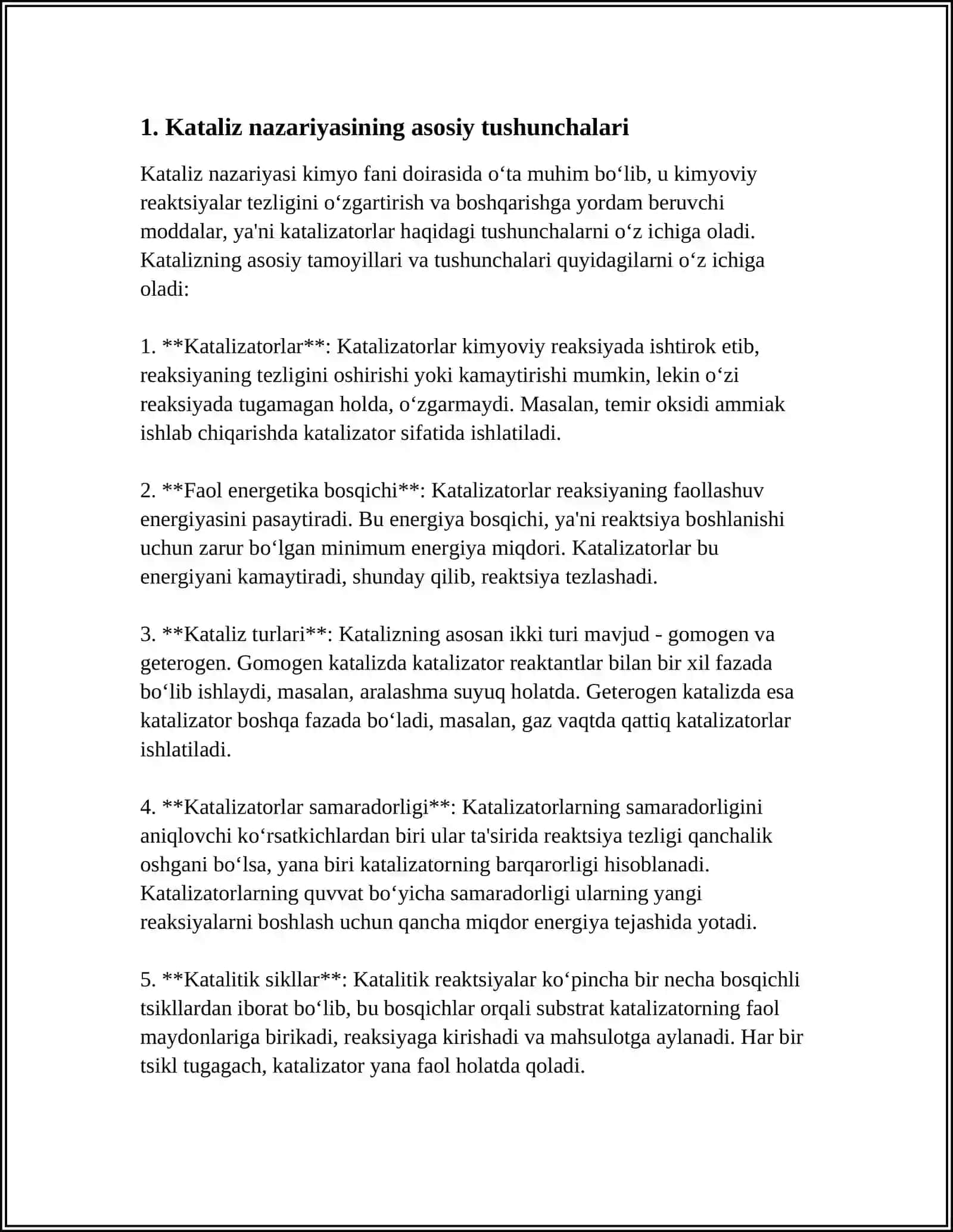 KATALIZ NAZARYA. FERMINTATIZ KATALIZ 3
