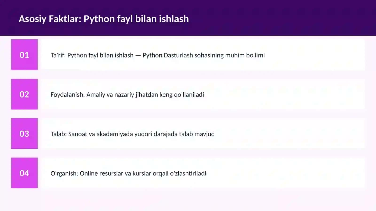 DASTURLASH | PYTHON DASTURLASH 3