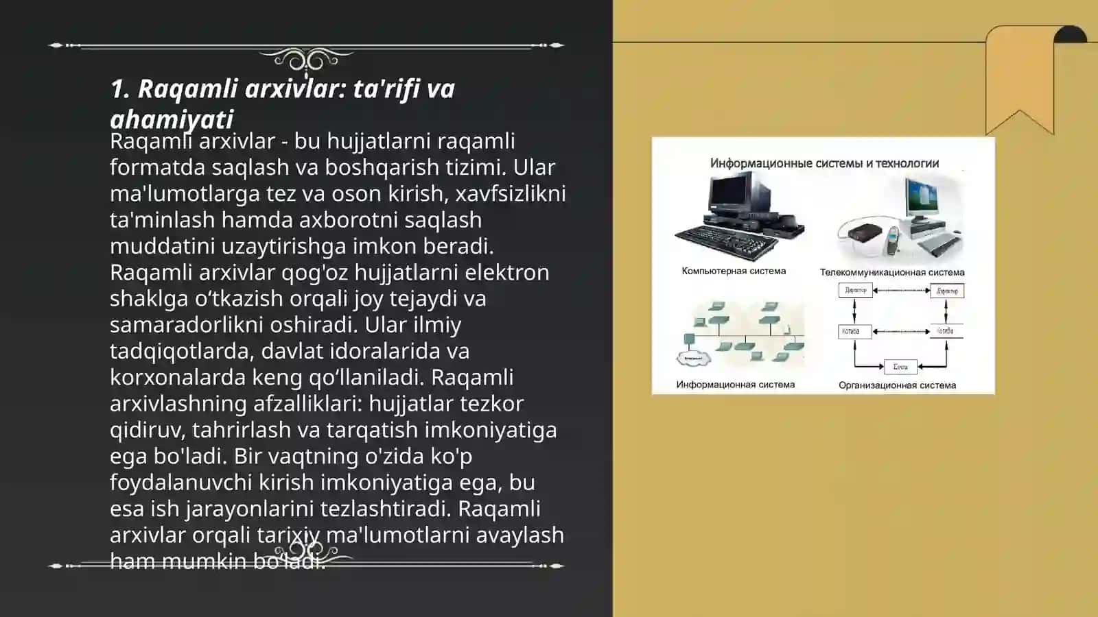 Raqamli arxivlar va ulami saqlash 3