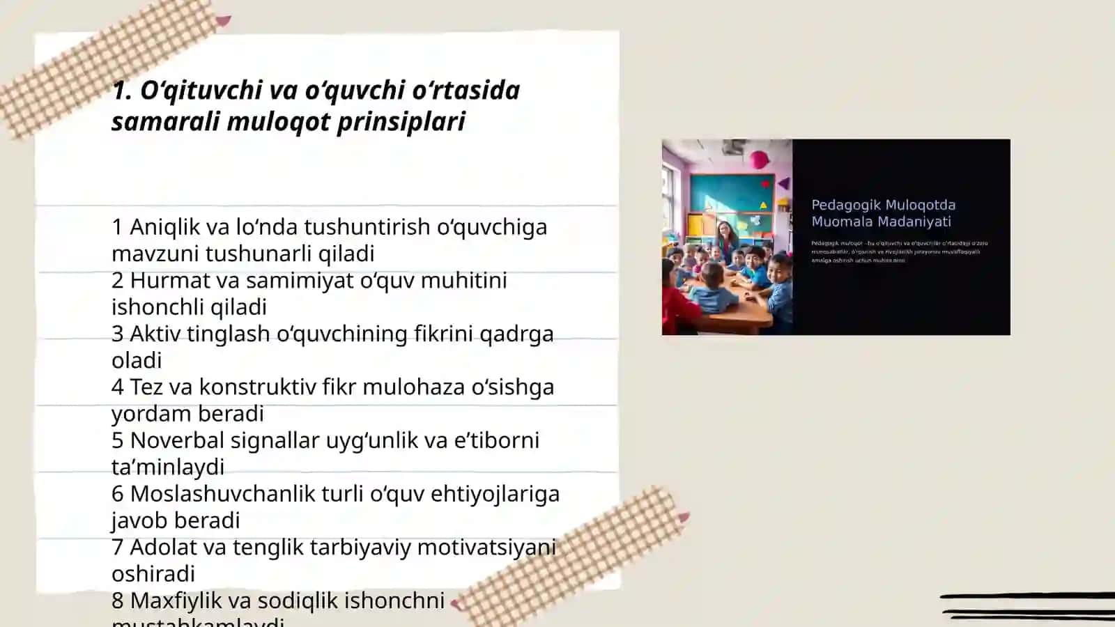 O‘qituvchi faoliyatida muloqot madaniyati 3