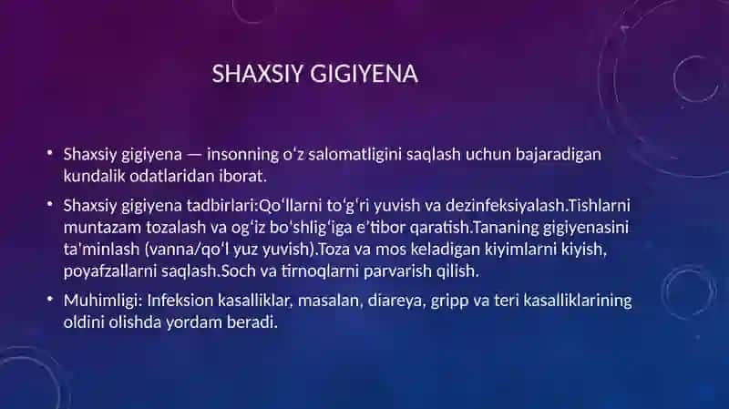 Gigiyeniyada qo'llaniladigan profilaktik chora-tadbirlar 3