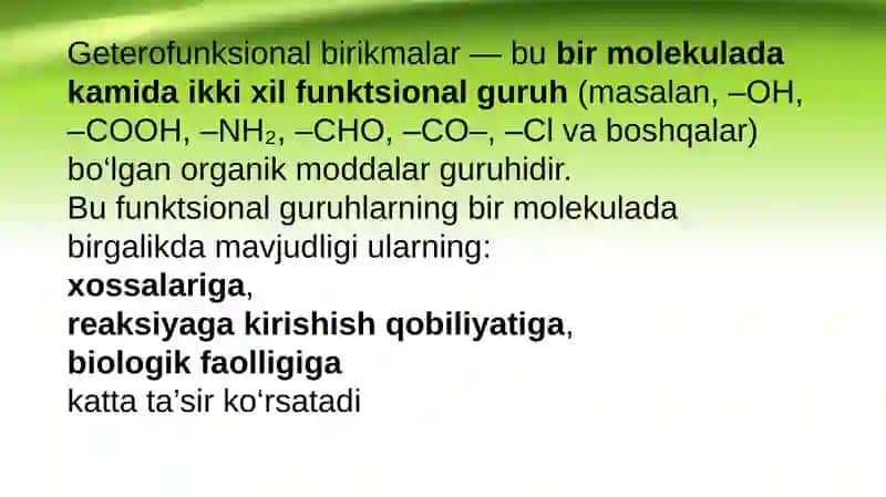 Getero- va polifunksional birikmalar asosoida ishlab chiqariladigan zamonaviy dori vositalari 3
