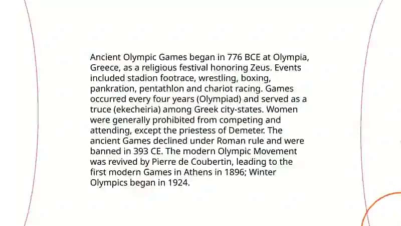 The Olympic Games 3