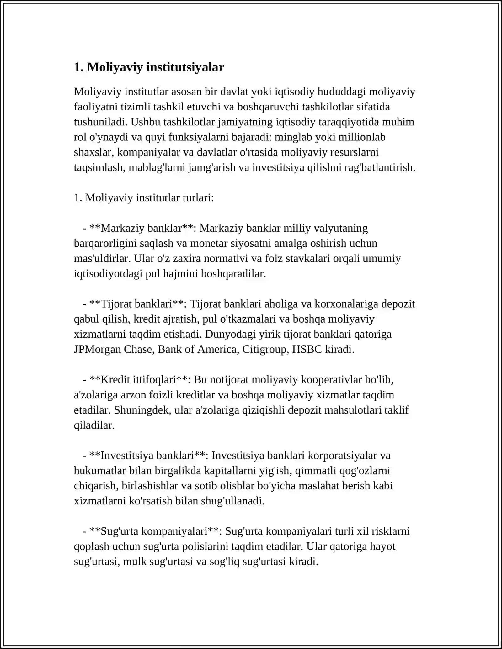 MOLIYA TIZIMI 3
