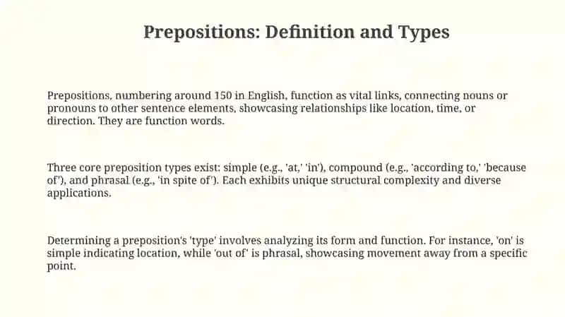 Prepositions in English 3