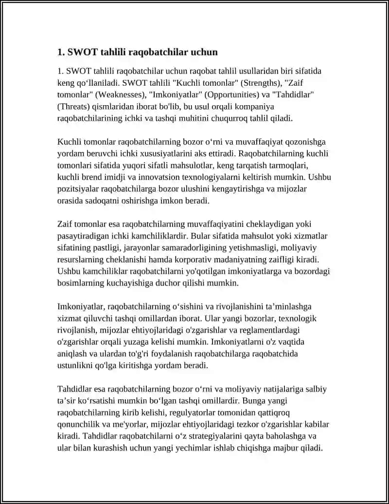 RAQOBATCHILARNI TAHLIL QILISH USULLARI 3