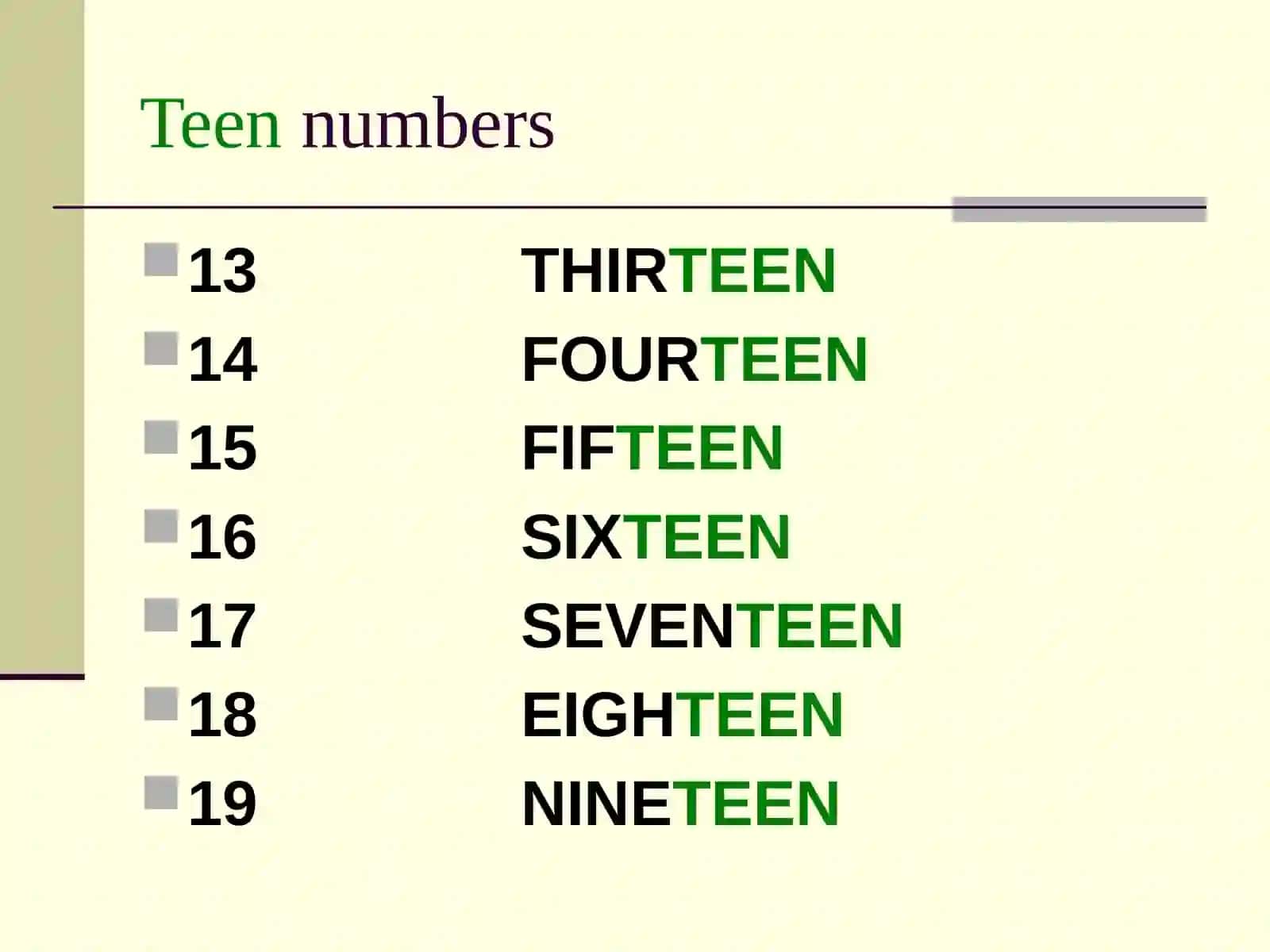 Cardinal and ordinal numbers 3