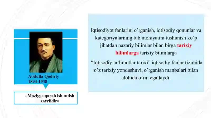 Iqtisodiy taʼlimotlar tarixi 3