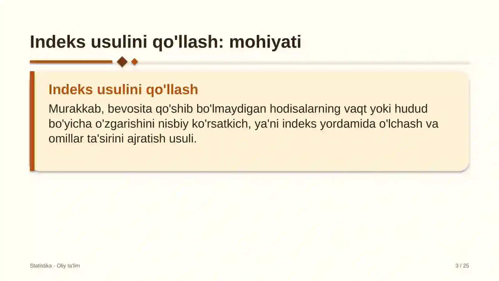 Davlat xaridlari tizimida indeks usulini qo'llash 3