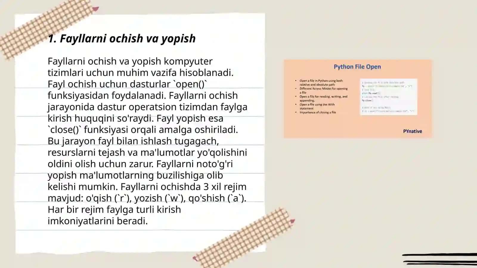 Pythonda OS kutubxonasi bilan ishlash 3
