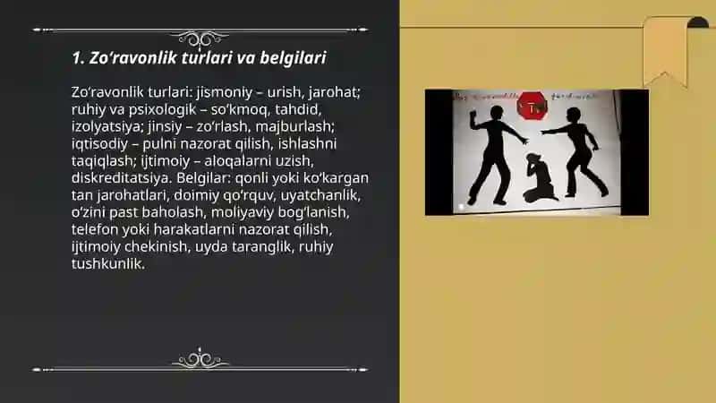 Zoʻravonlik turlari va belgilari 3