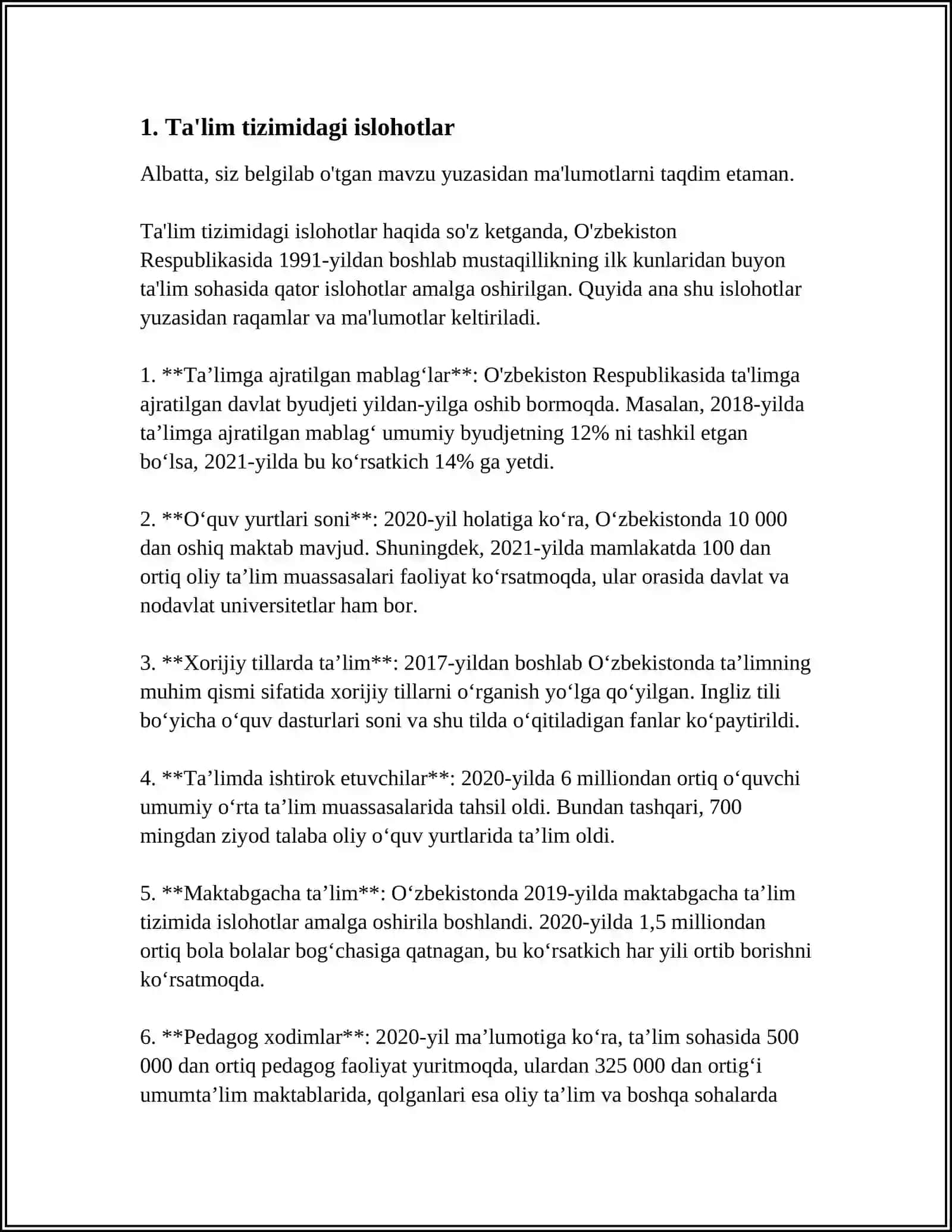 OʻZBEKISTON RESPUBLIKASIDA IJTIMOIY ÕZGARISHLAR 3
