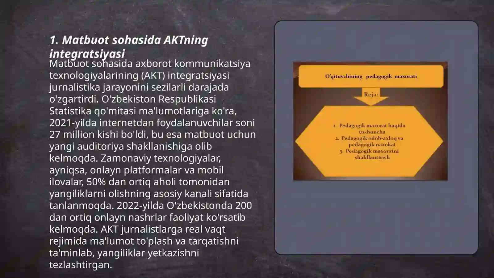Matbuot sohasida AKT fanining mazmun mohiyati 3