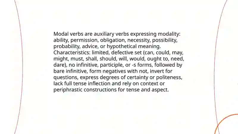 Modal verbs in English 3