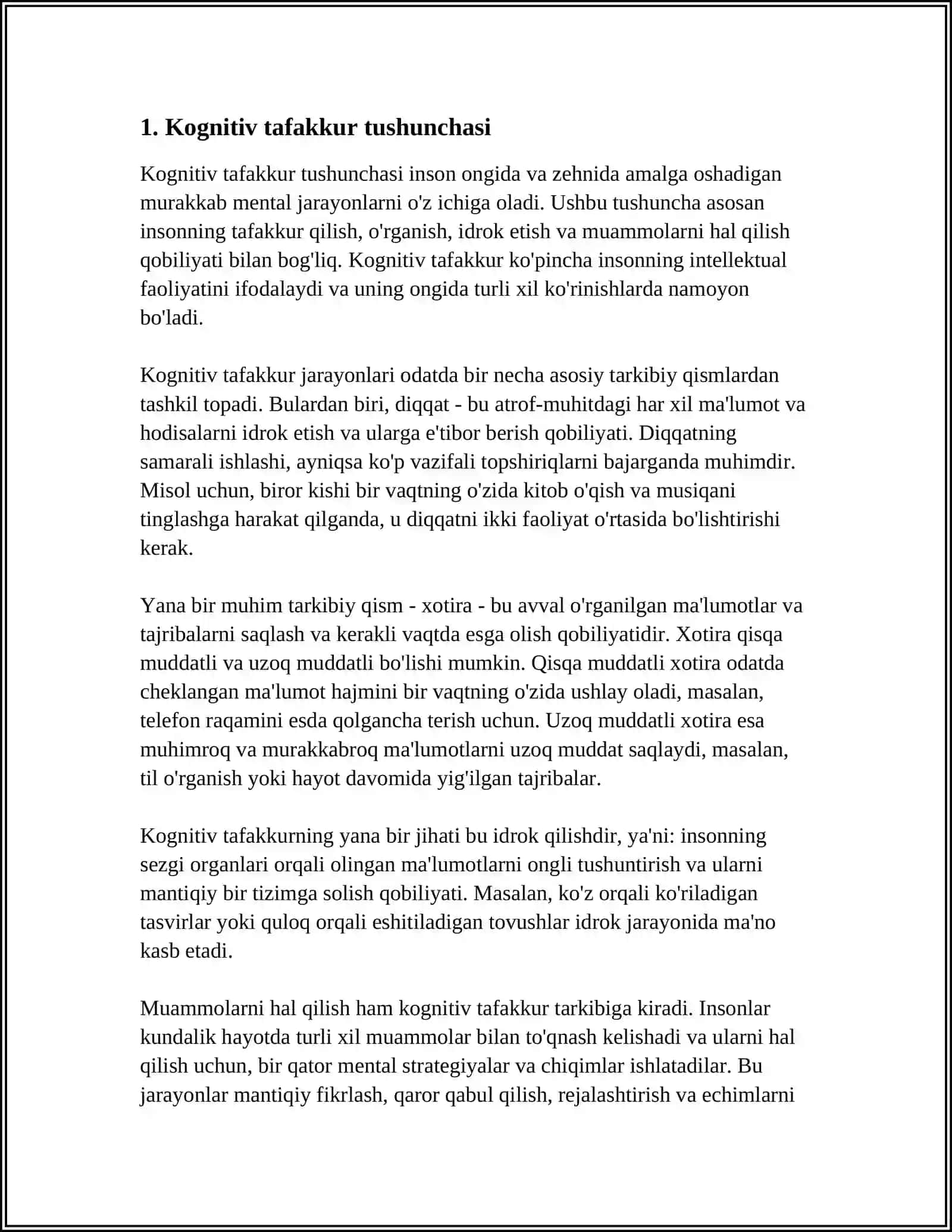 KOGNITIV TAFAKKUR HAQIDA TUSHUNCHA 3