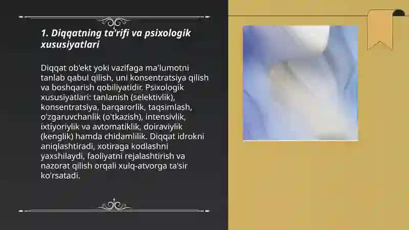 Diqqatning psixologik jihatlari 3