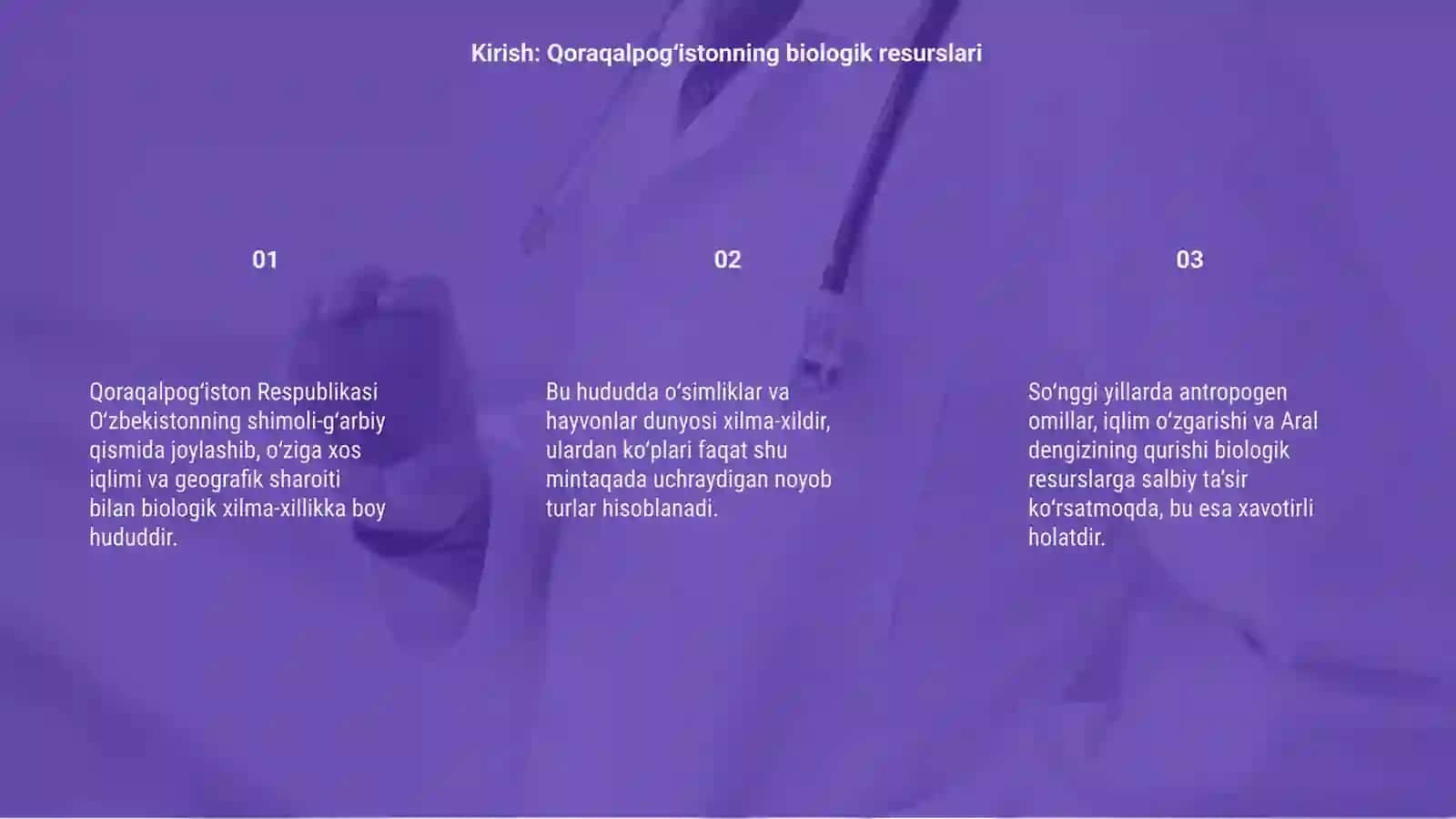 Biologik resurslar Qoraqalpog‘istonda 3