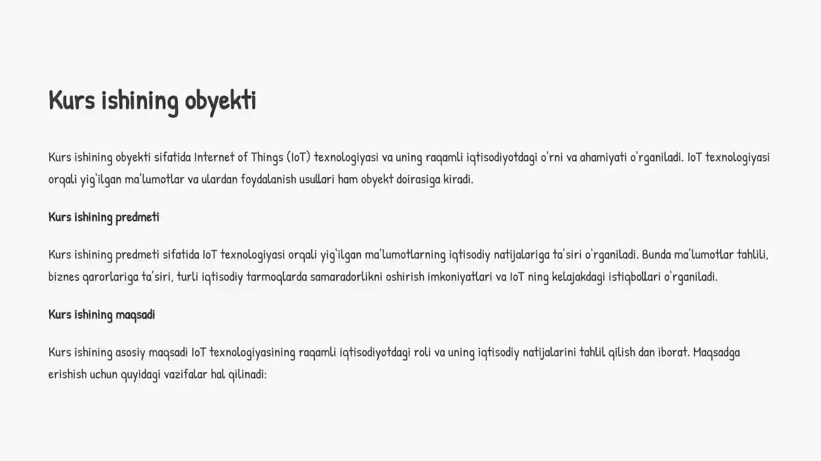RAQAMLI IQTISODIYOTDA IOT QURILMALARINING ISHLATILISHI VA ULAR ORQALI MA'LUMOTLAR YIG'ISHNING IQTISODIY NATIJALARI 3