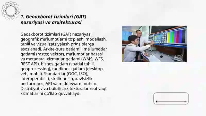 Zamonaviy geoaxborottizimlari va texnologiyalar 3